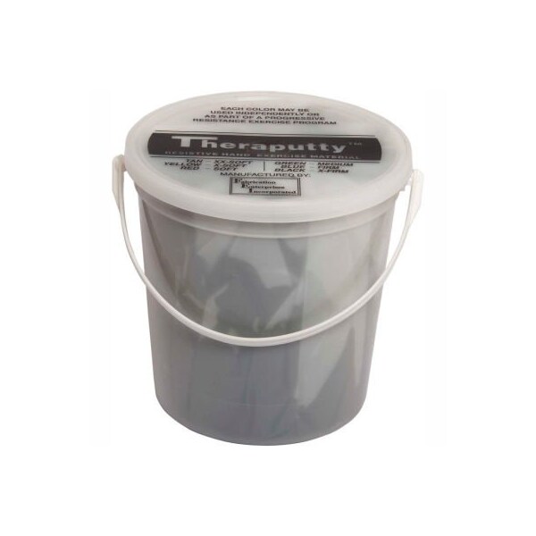 TheraPutty Plus Antimicrobial Exercise Putty, Black, 5 Pound, X-Firm